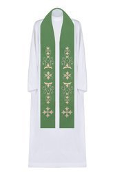 Stuła z krzyżykami oraz długim ozdobnikiem