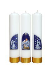 Tryptyk ołtarzowy - Boże Narodzenia - niebieski