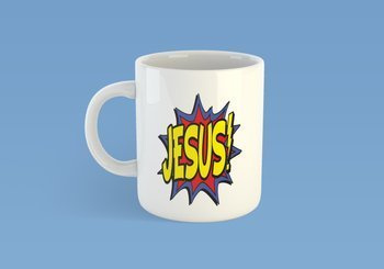Kubek ceramiczny z nadrukiem Jesus