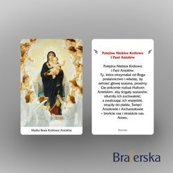 Plastikowy obrazek "Matka Boża Królowa Aniołów"