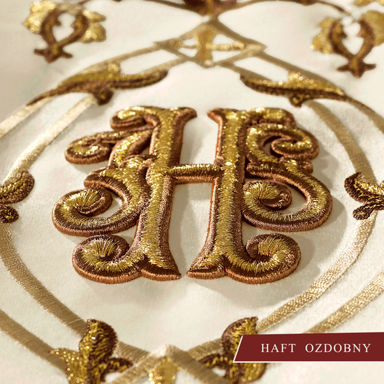 Kapa liturgiczna haftowana "IHS"