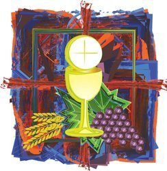 Kartka Braterska - Kielich z Hostią