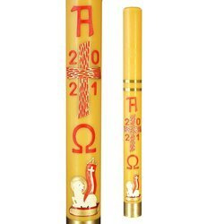 Paschał z aplikacją wosk baranek biały 8,5 kg