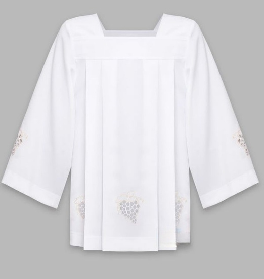 Komża haftowana kapłańska winogrono