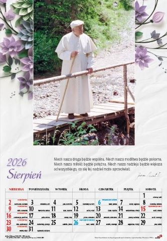 Kalendarz 2026 - Jan Paweł II