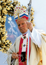 Kalendarz Maryjny ze św. Janem Pawłem II 2022 (spirala)