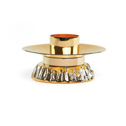 Świecznik z nodusem ozdobnym - 15 cm