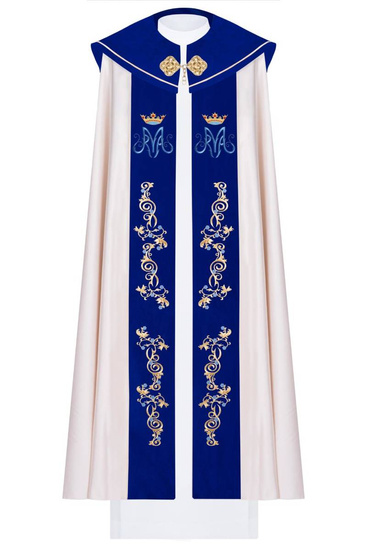 Kapa haftowana Maryjna z aksamitem