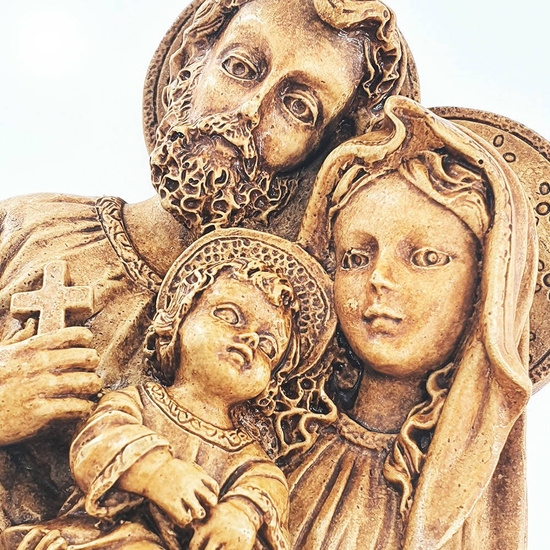 Płaskorzeźba - Święta Rodzina - 12,5 cm