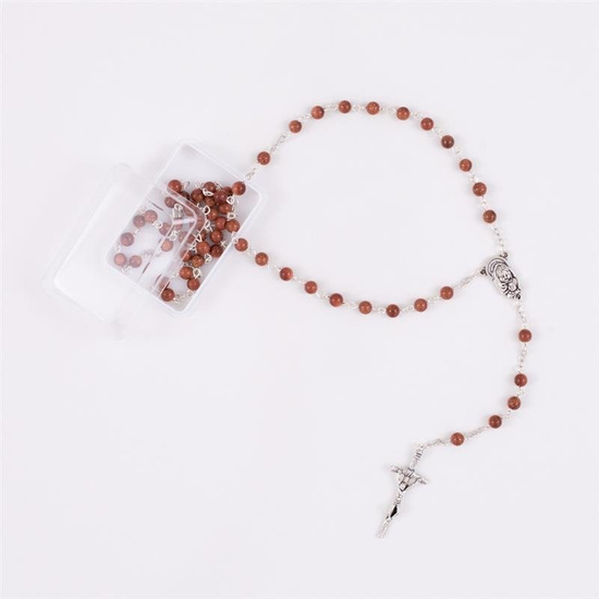 Różaniec - kamień naturalny - 6 mm