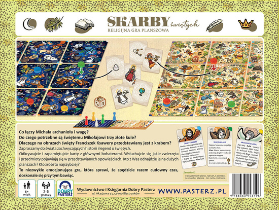 Skarby Świętych gra planszowa Prezent I Komunia Święta