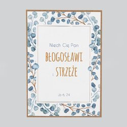 Kartka Niech Cię Pan błogosławi i strzeże