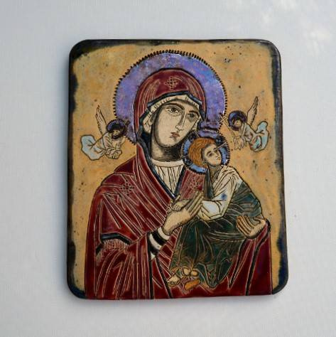 Ikona ceramiczna - MB Nieustającej Pomocy 