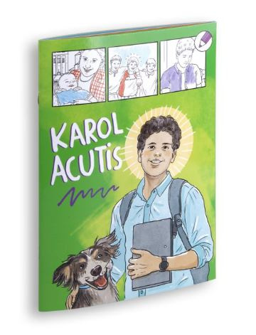 Kolorowanka. Św. Karol Acutis