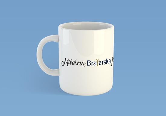 Kubek ceramiczny - Miłością Braterską jedni drugich miłujcie