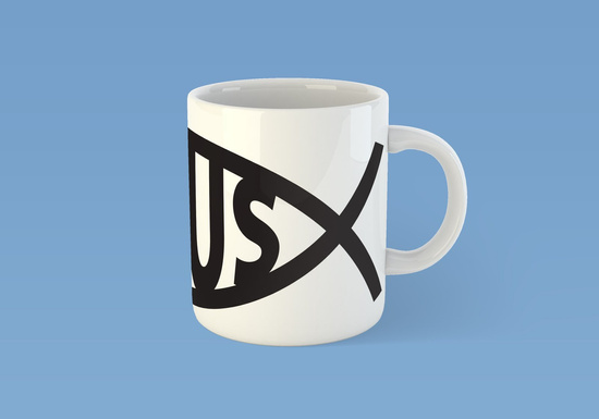 Kubek ceramiczny z napisem Jesus