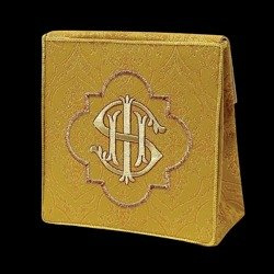 Bursa haftowana złota ozdobna IHS