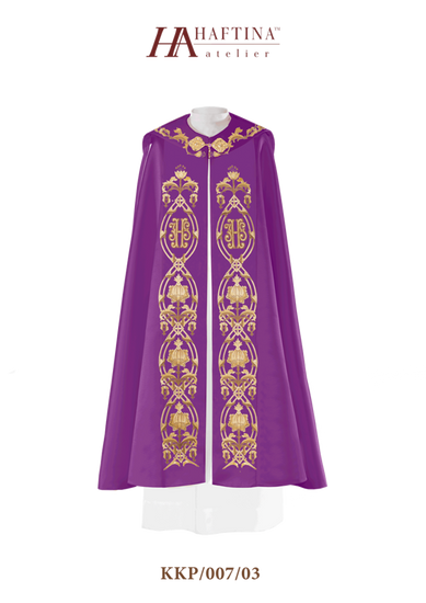 Kapa liturgiczna haftowana "IHS"