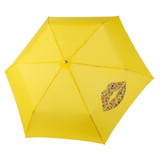Parasol Doppler Mini Slim Carbonsteel KISS, żółty