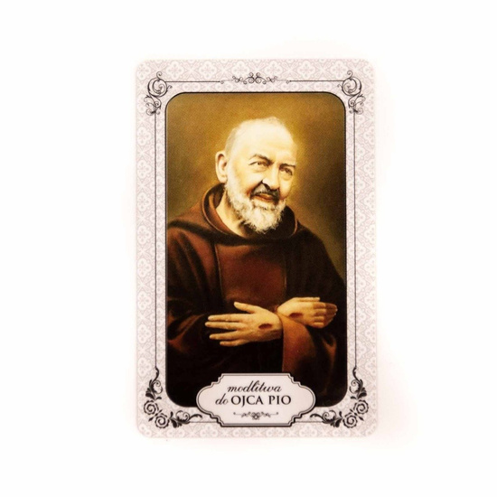 Kartka modlitwa do Ojca Pio