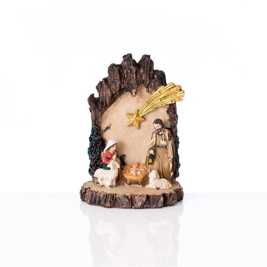 Szopka bożonarodzeniowa - Święta Rodzina - 12 cm - Classic