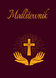 Modlitewnik z dużymi literami - bordowy