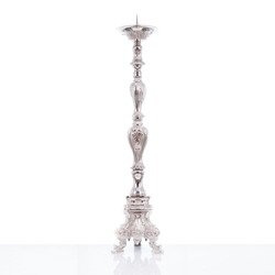 Lichtarz - mosiądz - nikiel - 85 cm