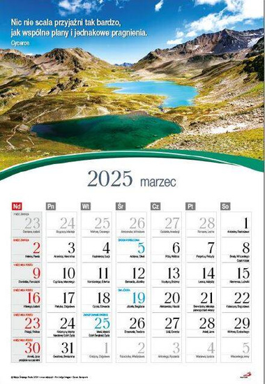 Kalendarz 2025 - Perły krajobrazu
