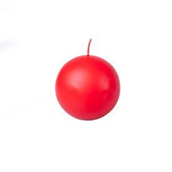 Świeca kula czerwona