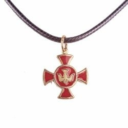 Krzyżyk z Gołębicą - Czerwony