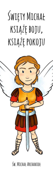 Zakładki dla dzieci - św. Michał Archanioł (50 szt.)