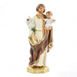 Figurka - św. Józef z Dzieciątkiem - 17 cm