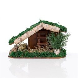 Szopka bożonarodzeniowa - 18 cm - Naturale