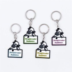 Owieczka z napisem "Pan jest moim Pasterzem" brelok gumowy