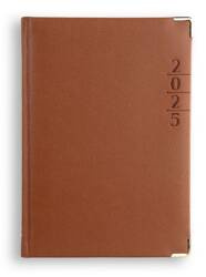 Terminarz A5 LUX ZŁ. 2025 - brązowy