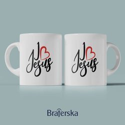 Kubek ceramiczny - I love Jesus