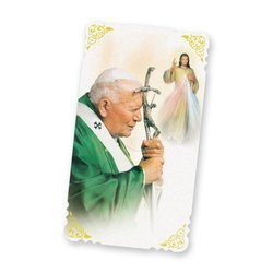 Obrazki sztancowane złote - św.Jan Paweł II