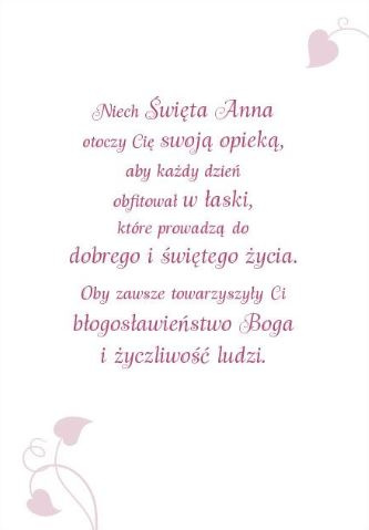 Karnet ze Świętymi 7 - św. Anna