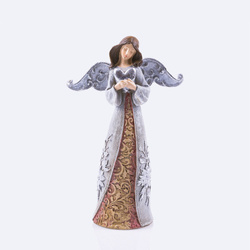 Anioł - serce - śnieżynka - Decorato - 24 cm