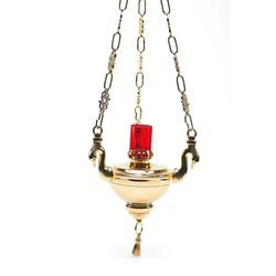 Lampa wisząca elektryczna lub oliwna - 17 cm