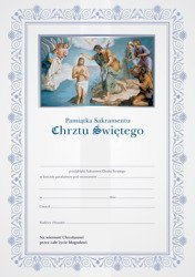 Pamiątka sakramentu Chrztu Świętego