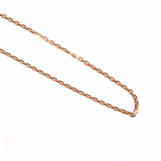 Srebrny łańcuszek - ankier - pozłacany