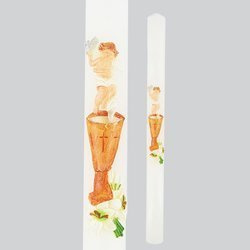 Świeca Pamiątka Chrztu Świętego chrzcielnica - aplikacja