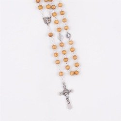 Różaniec drewniany św.Benedykt