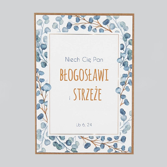 Kartka Niech Cię Pan błogosławi i strzeże