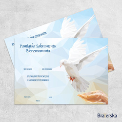 Pamiątka Sakramentu Bierzmowania A5 (komplet 10 szt.)