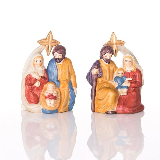 Szopka bożonarodzeniowa - Święta Rodzina - 13 cm - Ceramico