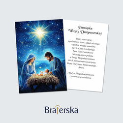 Obrazki kolędowe (50 szt.) - Święta Rodzina Narodzenie pod Gwiazdą Betlejemską
