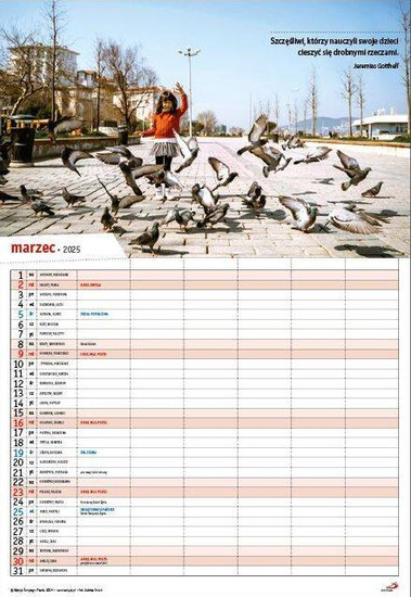 Kalendarz 2025 - Kalendarz rodzinny