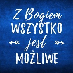 Podstawka korkowa - Z Bogiem wszystko jest możliwe